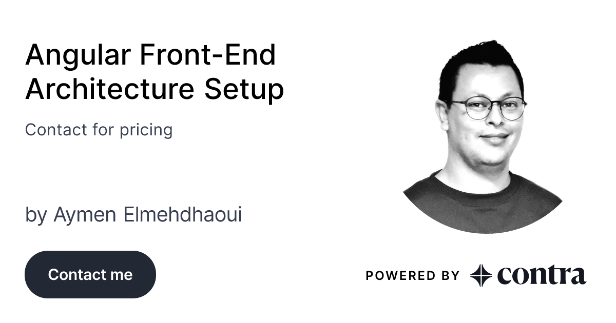 Angular Front-End Architecture Setup by Aymen Elmehdhaoui