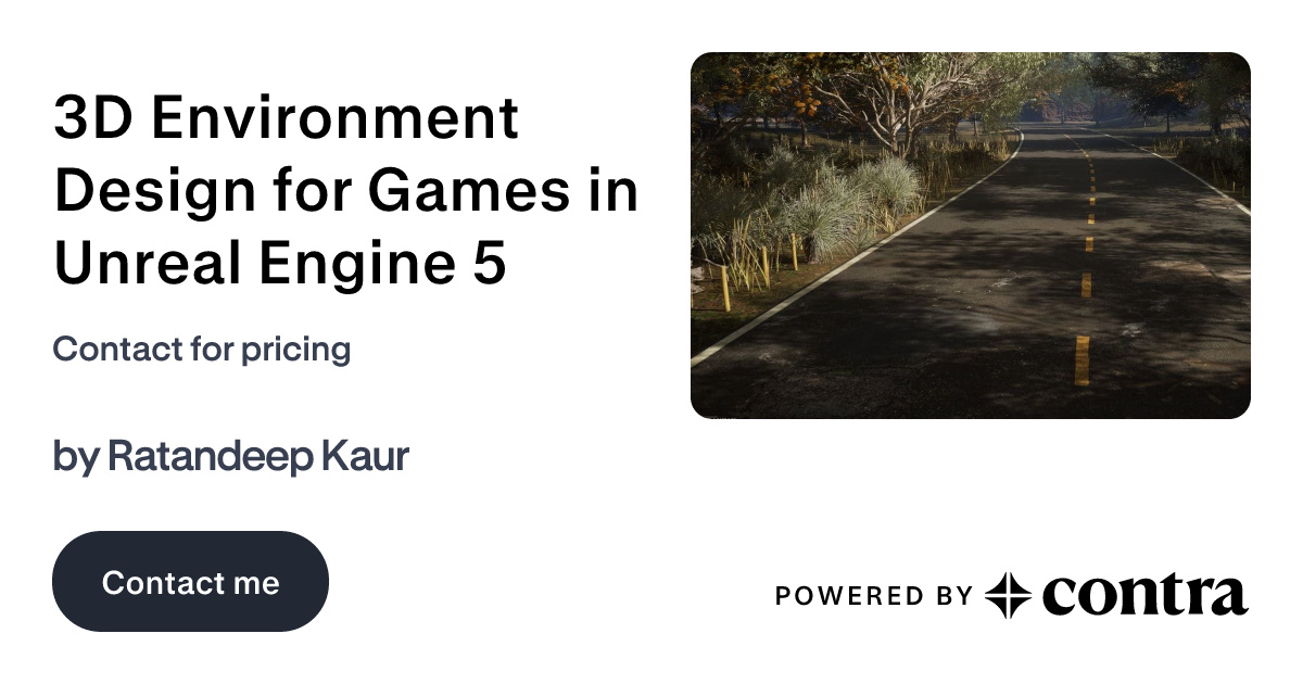 3D Environment Design for Games in Unreal Engine 5 by Ratandeep Kaur