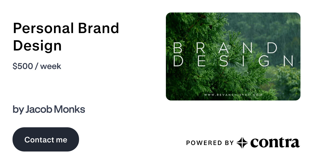 Personal Brand Design by Jacob Monks