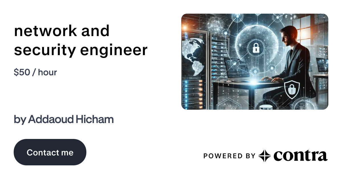 network and security engineer by Addaoud Hicham