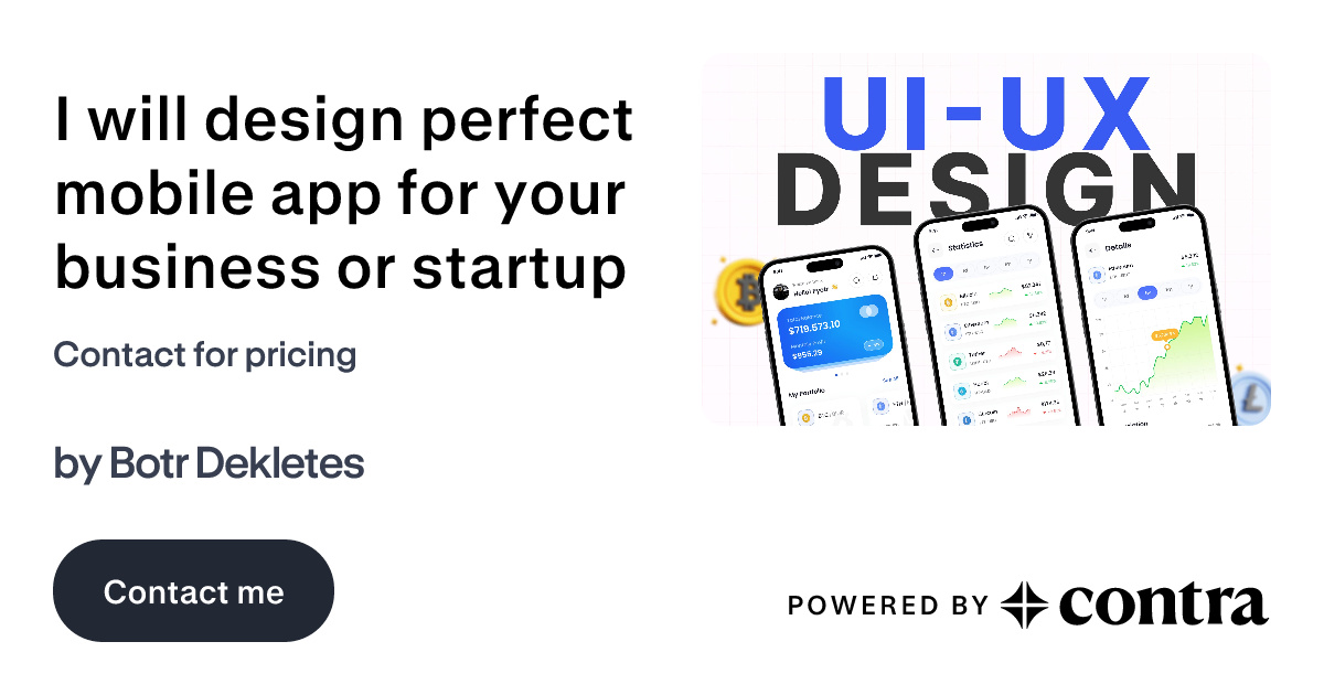 I will design mobile app UI-UX design for android and ios by Pyotr ...