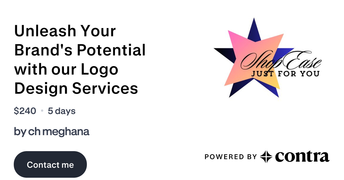 Unleash Your Brand's Potential with our Logo Design Services by ch meghana
