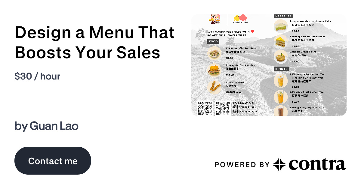 Design a Menu That Boosts Your Sales by Guan Lao