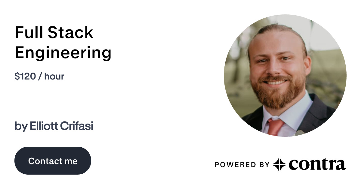 Full Stack Engineering by Elliott Crifasi