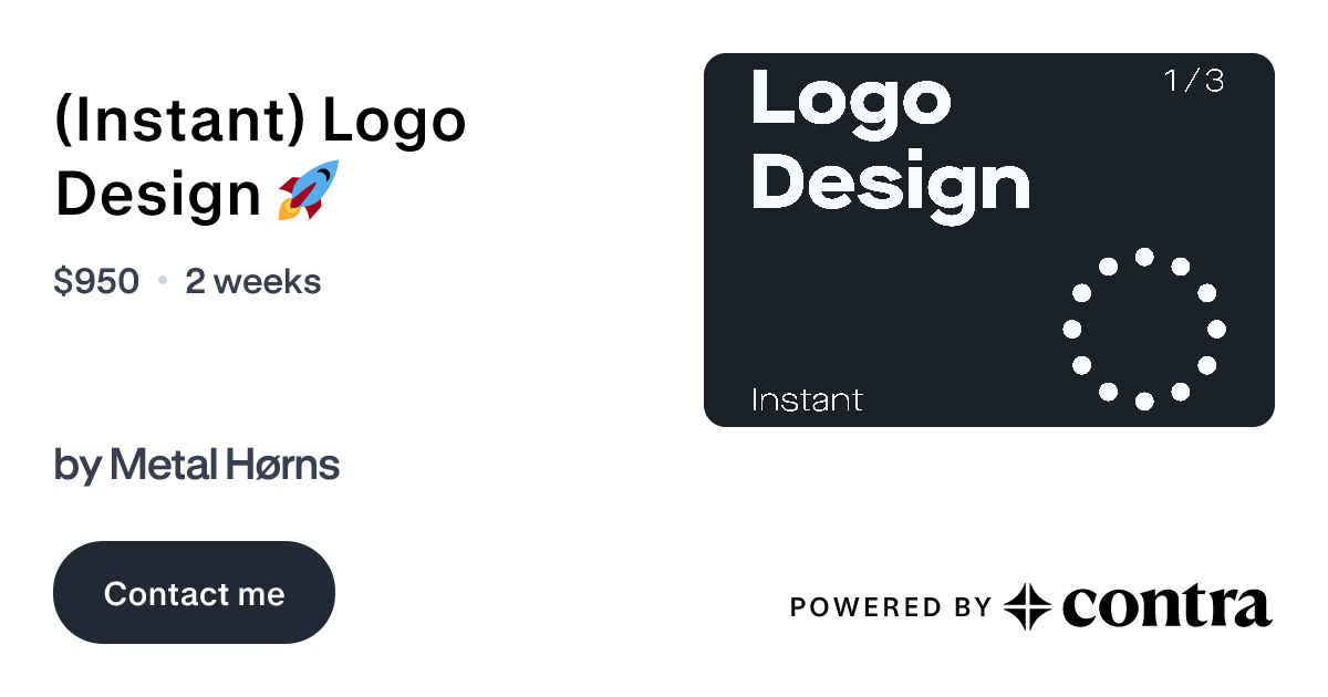 (Instant) Logo Design 🚀 by Metal Hørns
