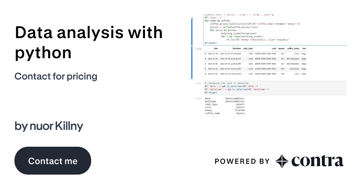 Data analysis with python by nuor Killny
