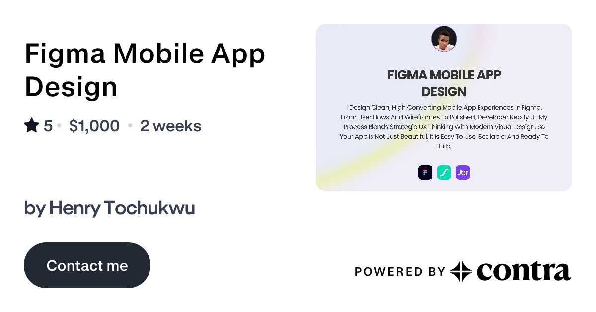 Figma Mobile App Design by Henry Tochukwu