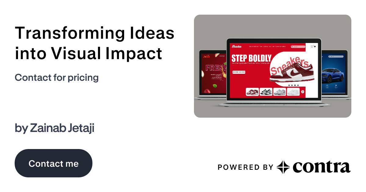 Transforming Ideas into Visual Impact by Zainab Jetaji