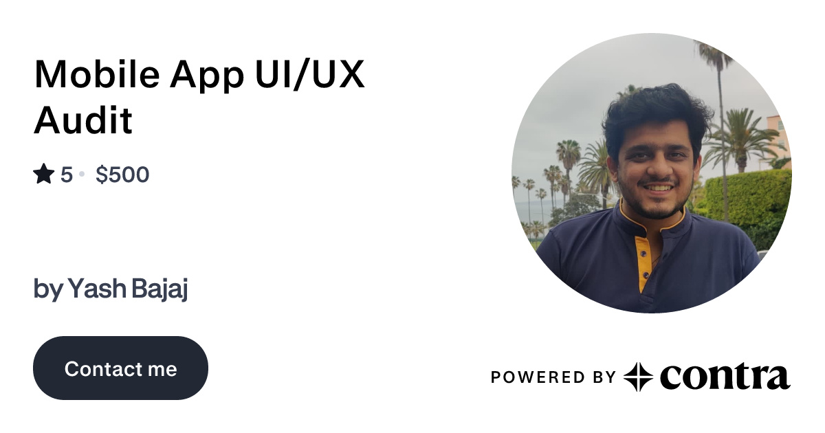 Mobile App UI/UX Audit by Yash Bajaj