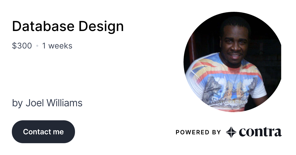 Database design by joel williams