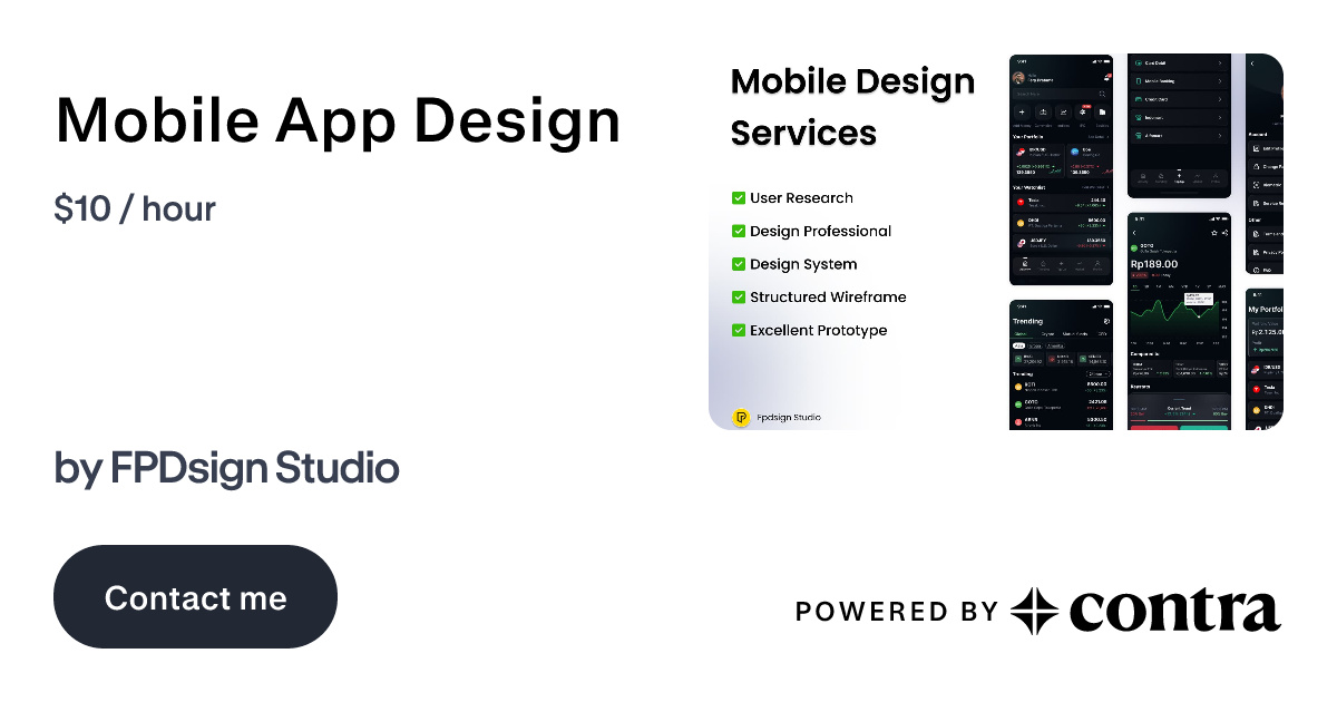Mobile App Design by FPDsign Studio
