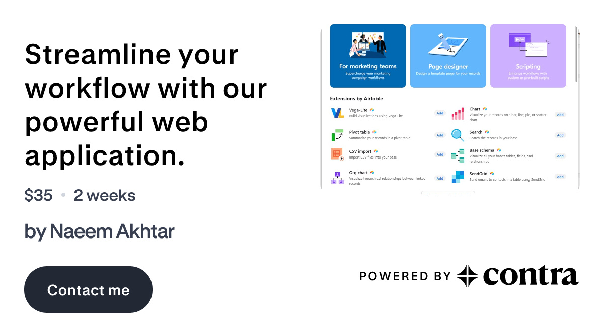 Streamline your workflow with our powerful web application. by Naeem Akhtar