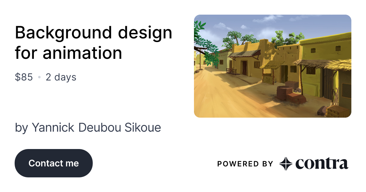 Background design for animation by Yannick Deubou Sikoue image.