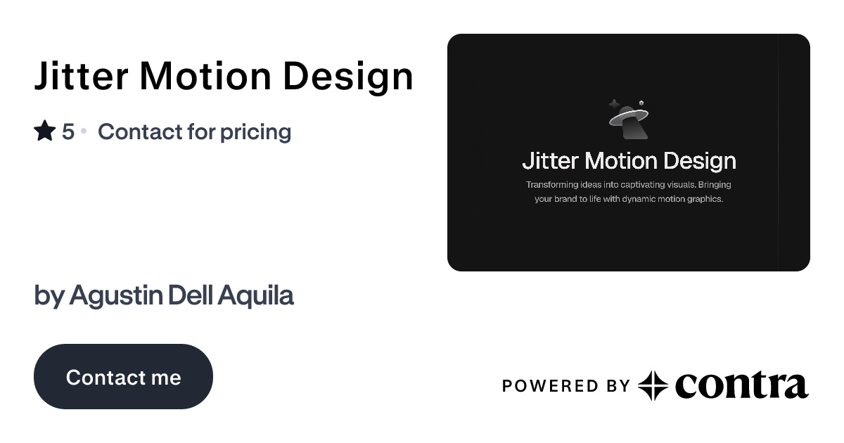 Jitter Motion Design by Agustin Dell Aquila