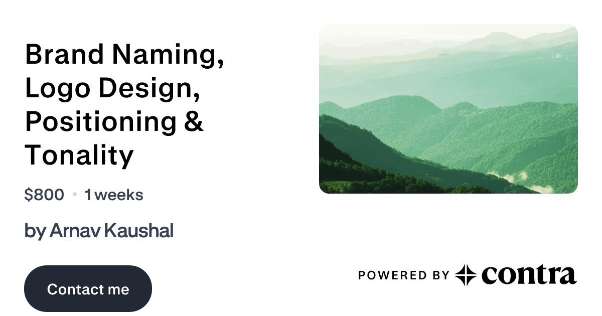 Brand Naming, Positioning & Strategy (no design) by Arnav Kaushal