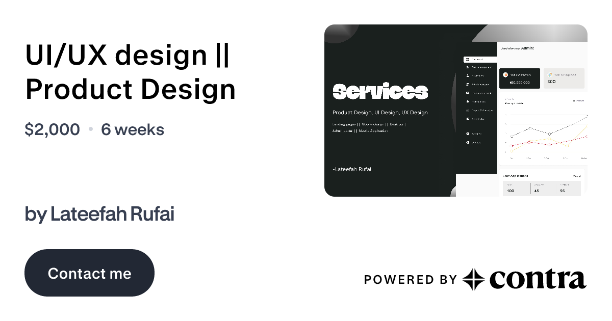 UI/UX design || Product Design by Lateefah Rufai