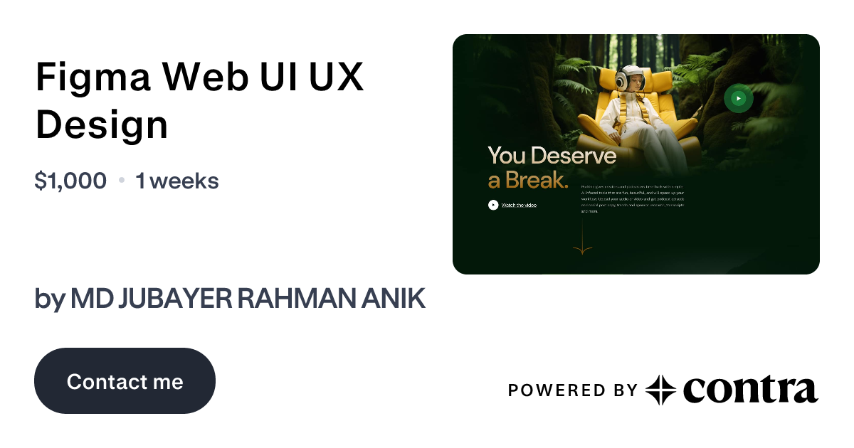Figma Web UI UX Design by MD JUBAYER RAHMAN ANIK