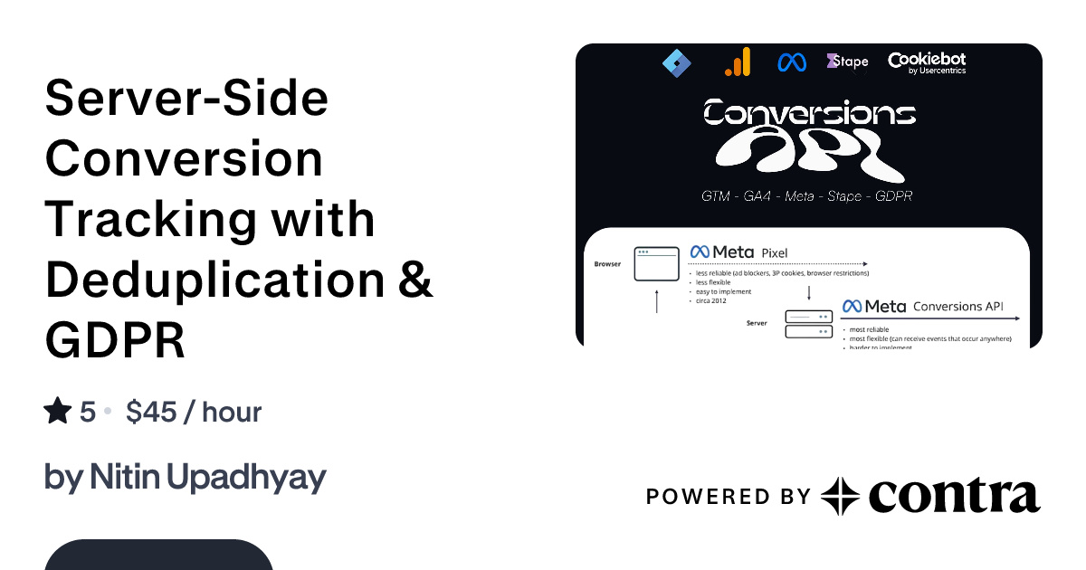 Server-Side Conversion Tracking with Deduplication & GDPR by Nitin Upadhyay