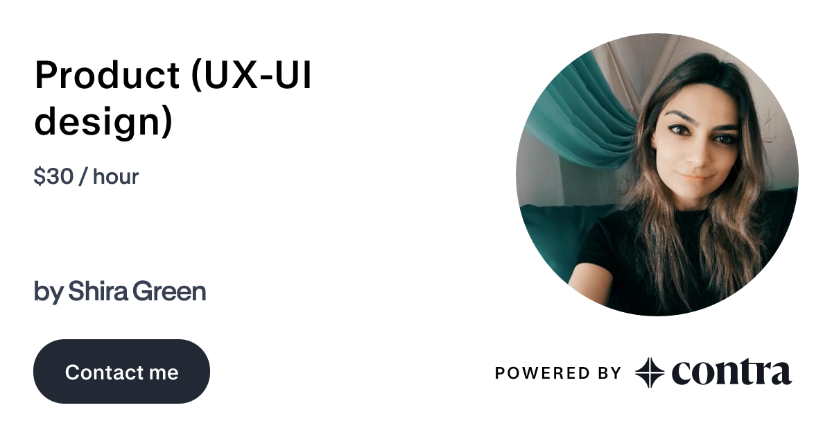 Product (UX-UI design) by Shira Green