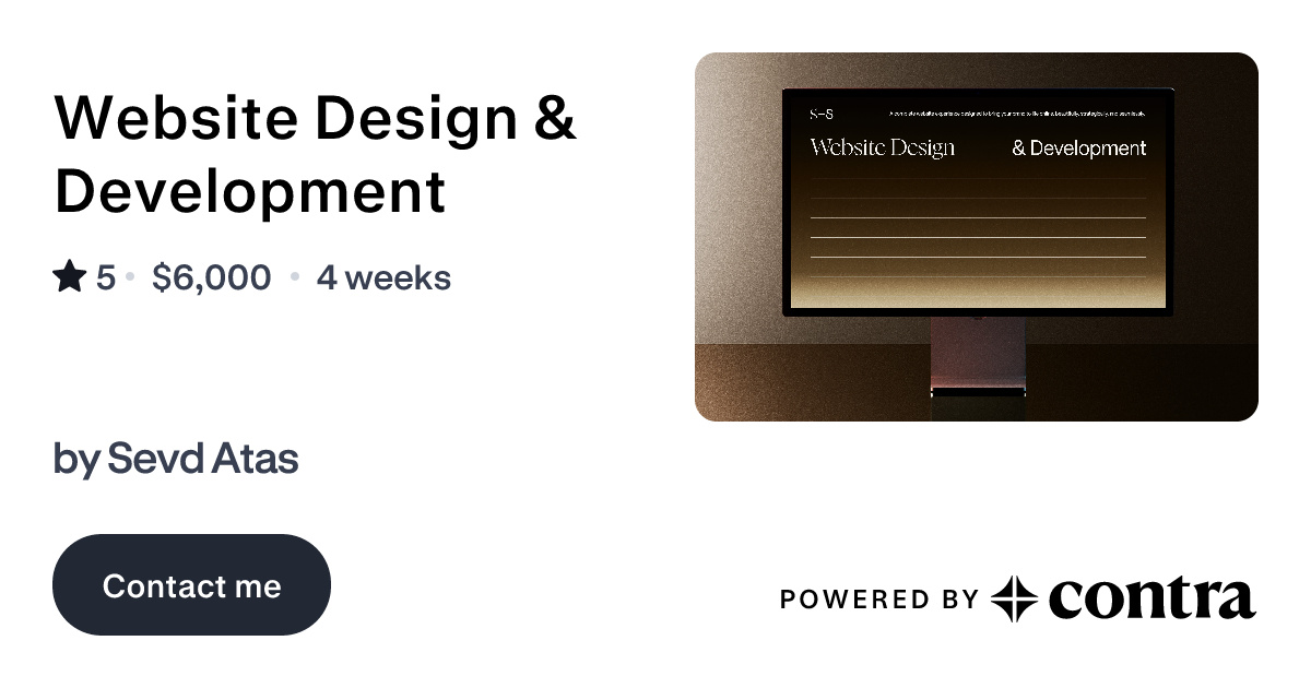 Website Design & Development by Sevd Atas
