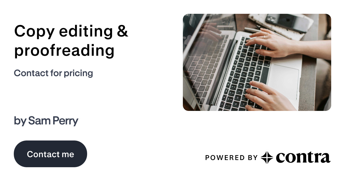 Copy editing & proofreading by Sam Perry