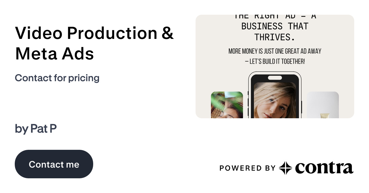 Video Production & Meta Ads by Pat P