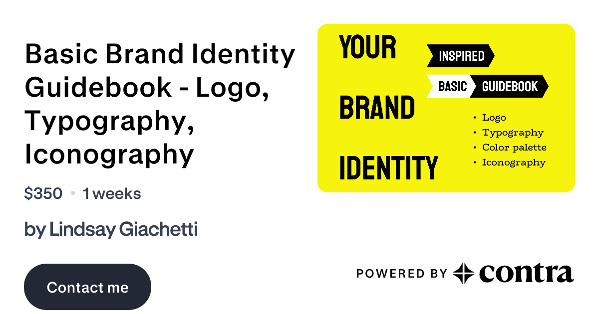Basic Brand Identity Guidebook - Logo, Typography, Iconography by ...