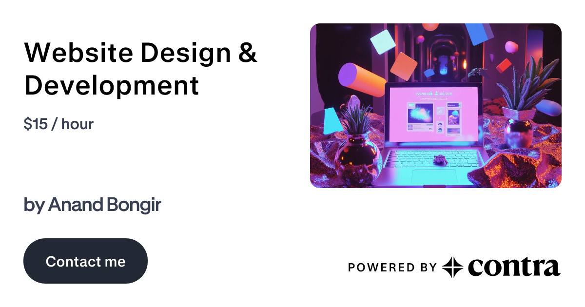 Website Design & Development by Anand Bongir