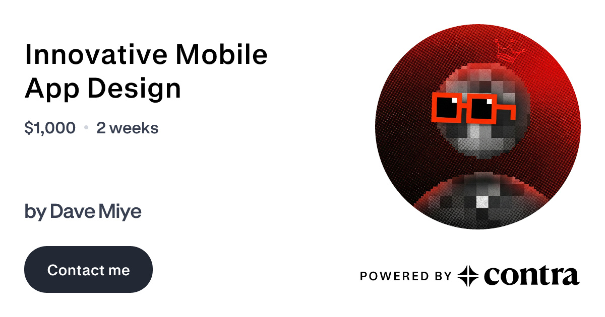 Innovative Mobile App Design by Dave Miye