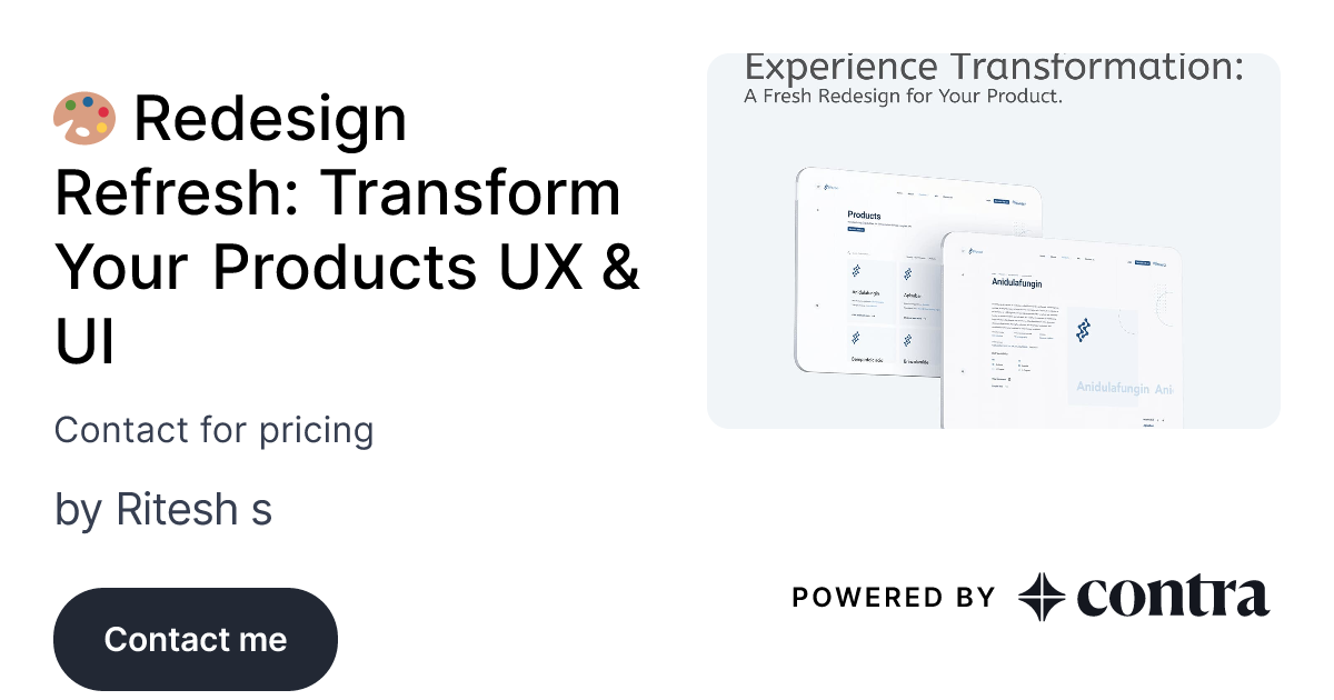 🎨 Redesign Refresh: Transform Your Products UX & UI by Ritesh s image.