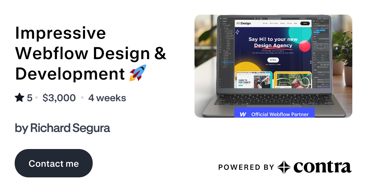 Impressive Webflow Design & Development 🚀 by Richard Segura