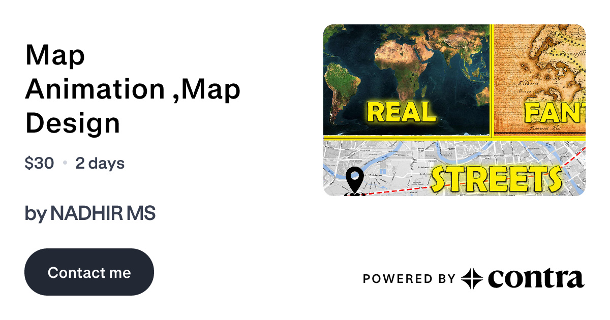 Map Animation ,Map Design by NADHIR MS