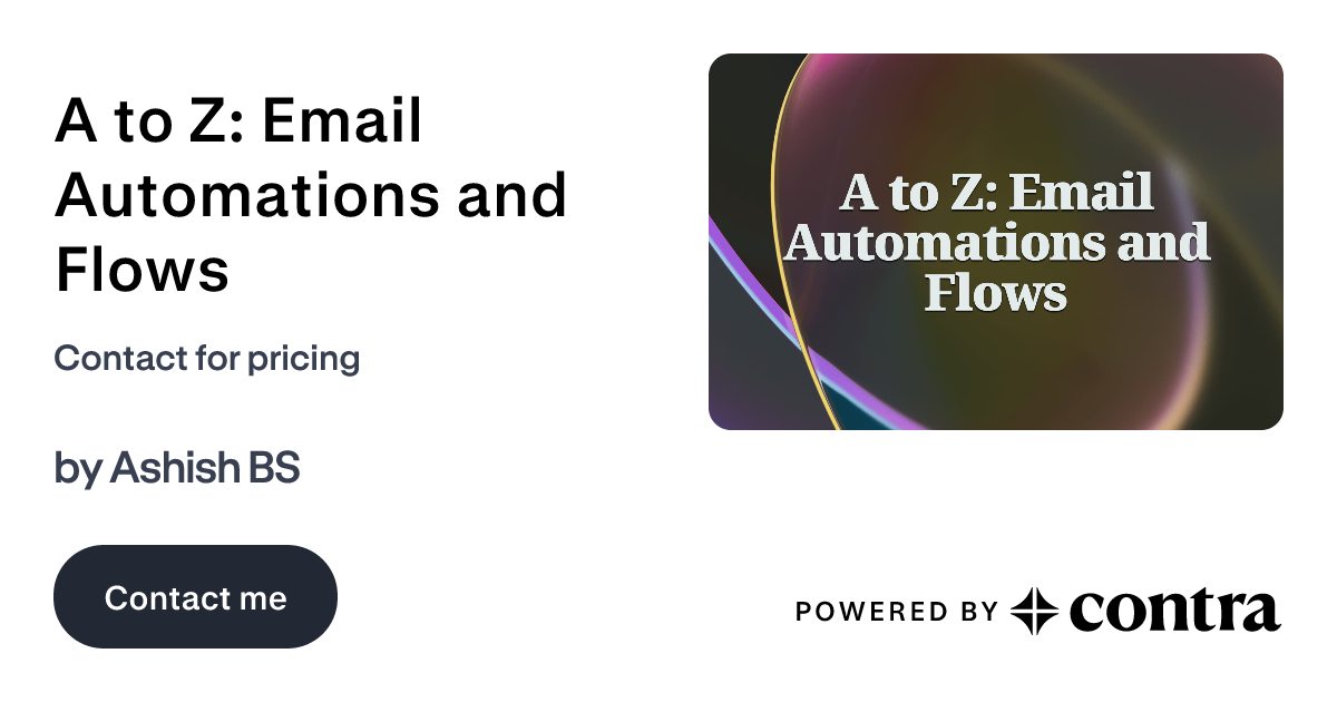 A to Z: Email Automations and Flows by Ashish BS