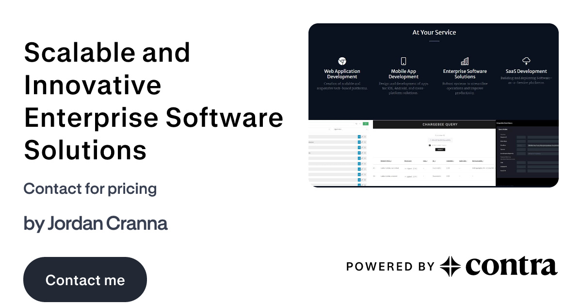 Scalable and Innovative Enterprise Software Solutions by Jordan Cranna