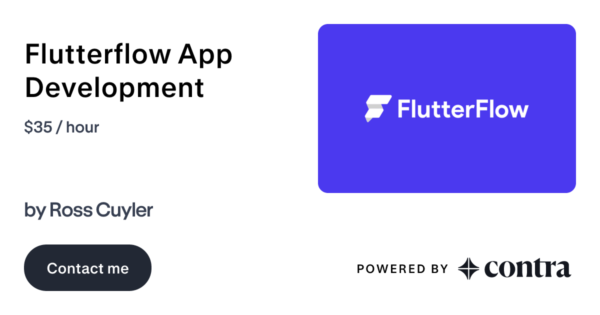 Flutterflow App Development by Ross Cuyler