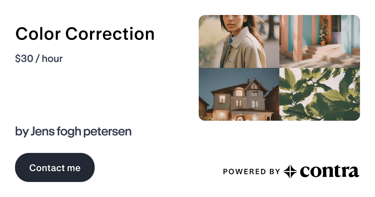 Color Correction by Jens fogh petersen