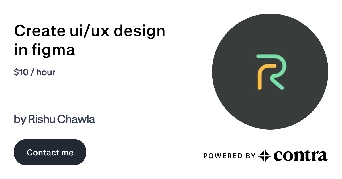 Create ui/ux design in figma by Rishu Chawla