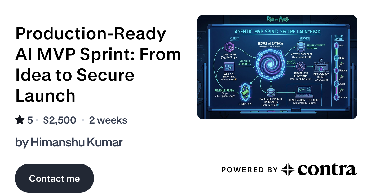 Production-Ready AI MVP Sprint: From Idea to Secure Launch by Himanshu ...