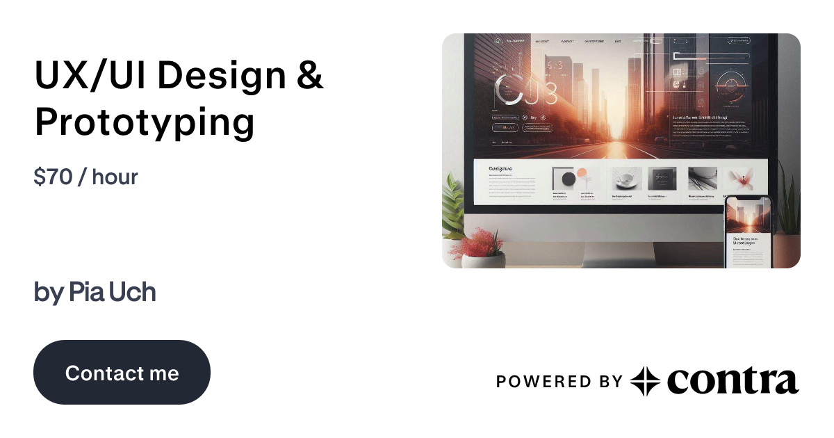 UX/UI Design & Prototyping by Pia Uch