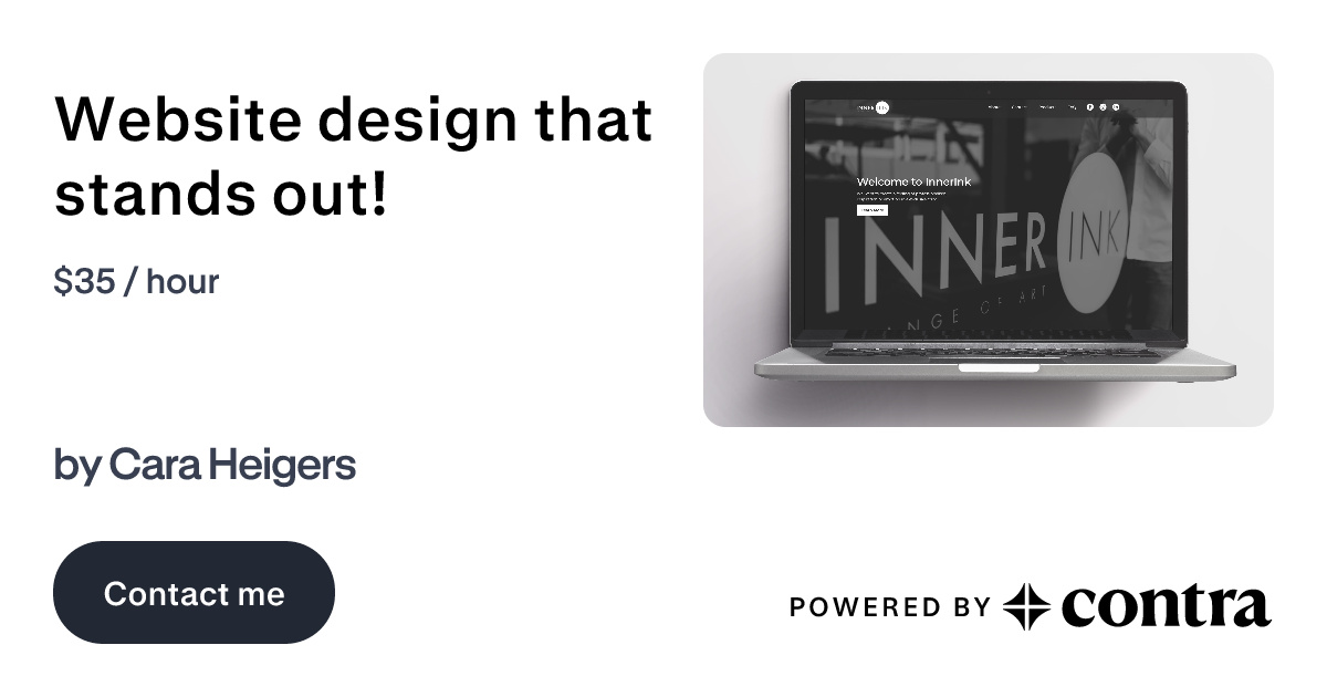 Website design that stands out! by Cara Heigers