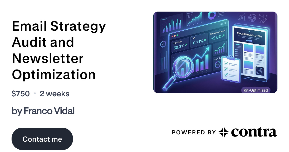 Email Strategy Audit and Newsletter Optimization by Franco Vidal