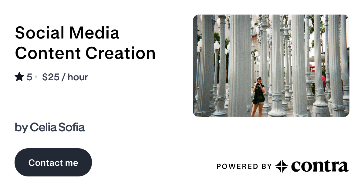 Social Media Content Creation by Celia Mesa