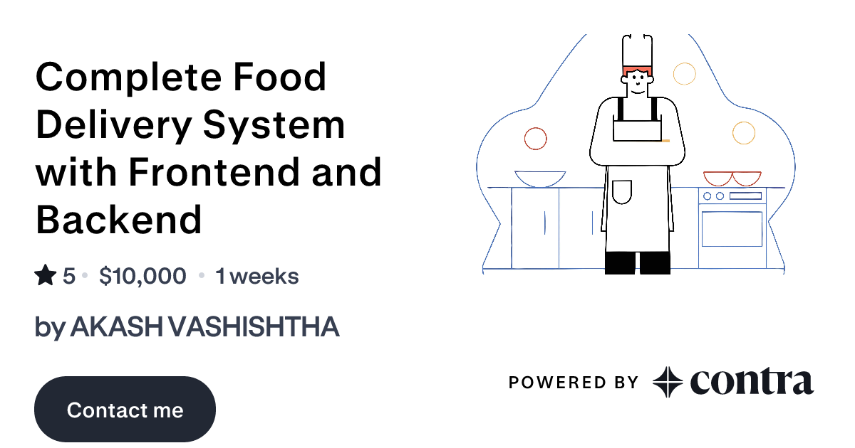Complete Food Delivery System with Frontend and Backend by AKASH VASHISHTHA