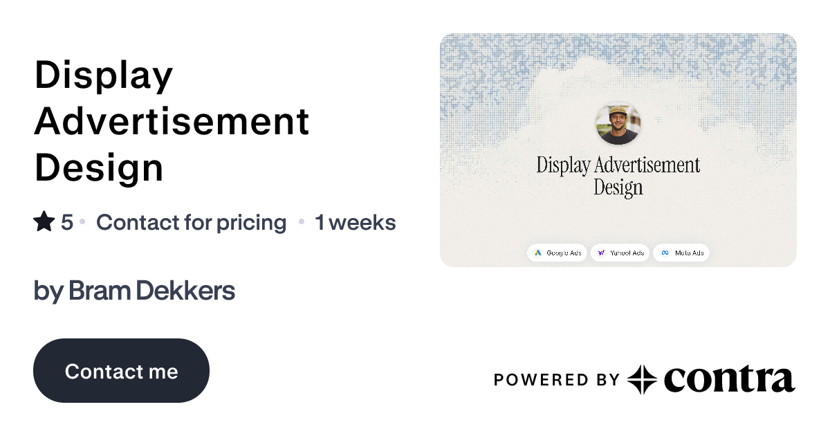Display Advertisement Design by Bram Dekkers