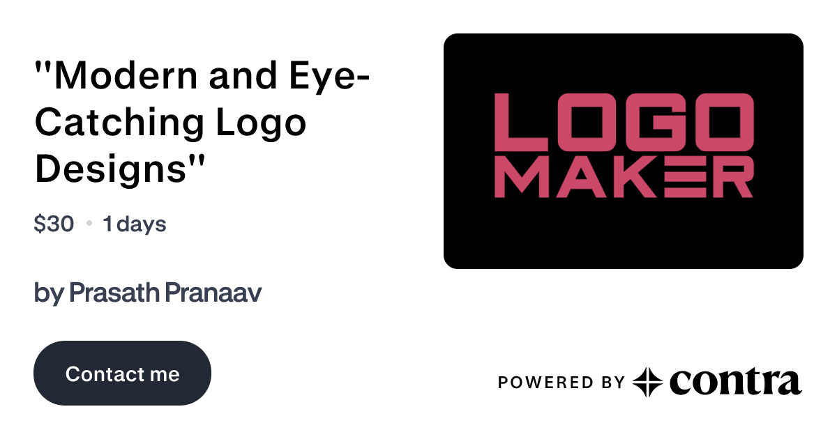 ''Modern and Eye-Catching Logo Designs'' by Prasath Pranaav