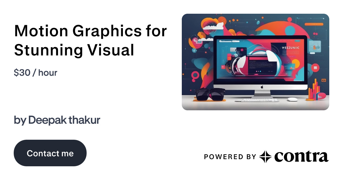 Motion Graphics for Stunning Visual by Deepak thakur
