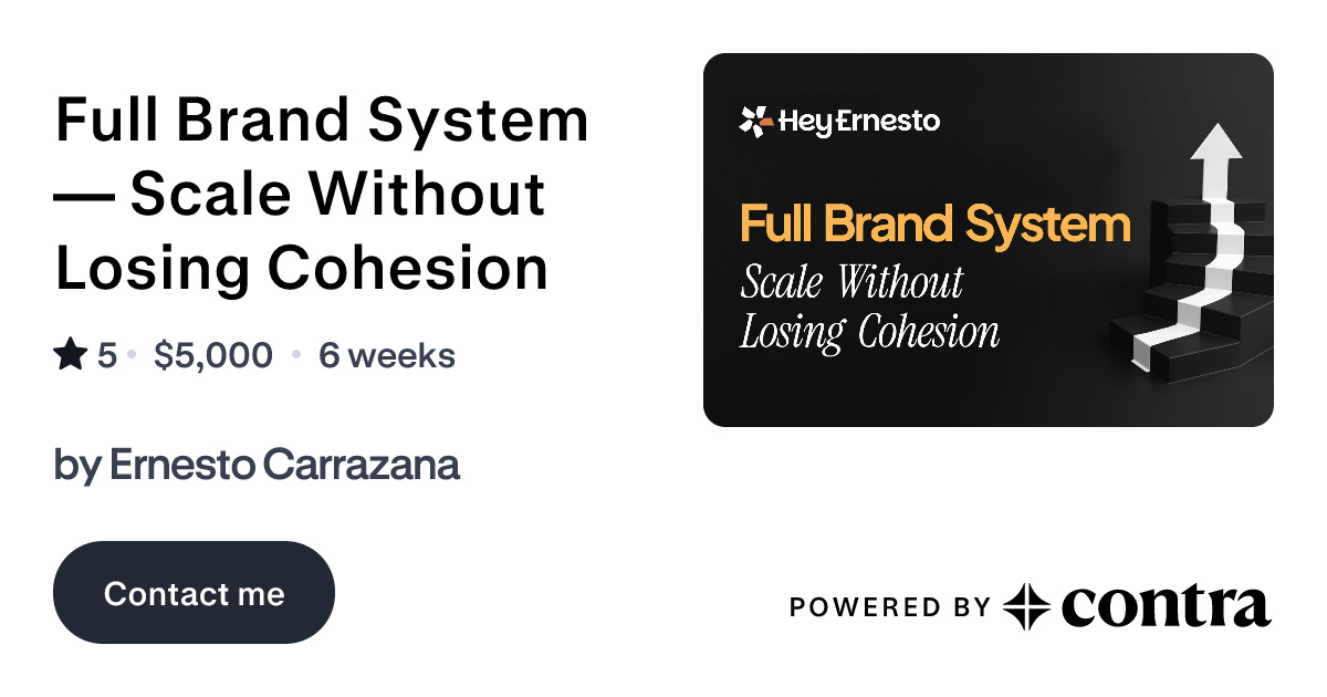 Full Brand System — Scale Without Losing Cohesion by Ernesto Carrazana