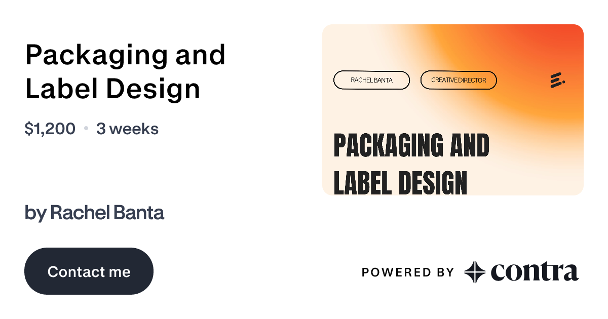 Packaging and Label Design by Rachel Banta