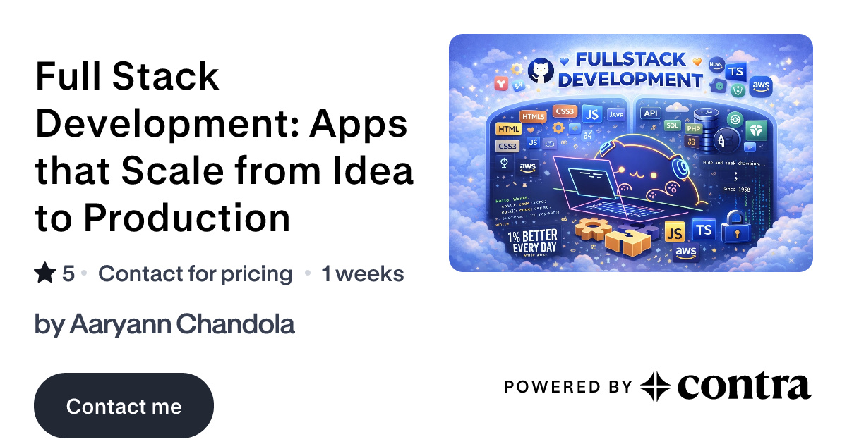 Full Stack Development: Apps that Scale from Idea to Production by ...