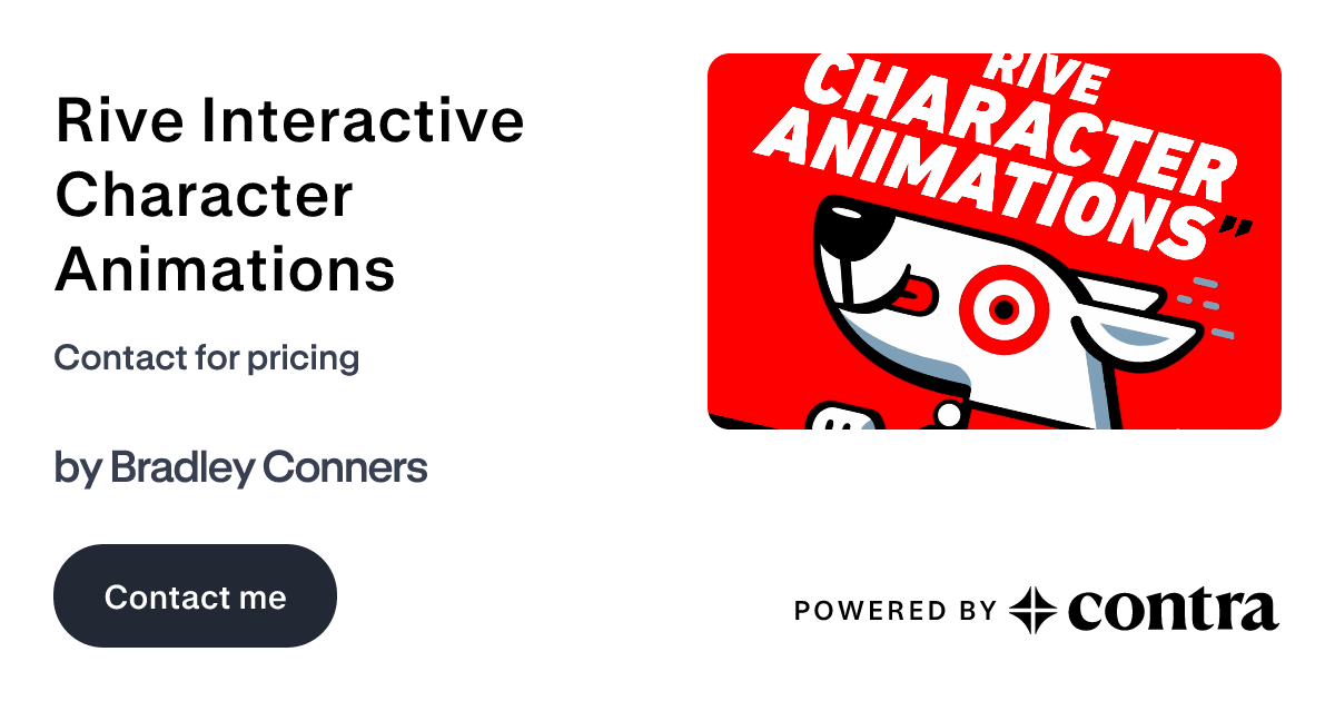 Rive Interactive Character Animations By Bradley Conners